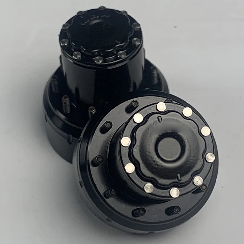 2pcs Metal Simulation Brake Hub for 1/14 Tamiya RC Truck SCANIA 770S R620 VOLVO BENZ Arocs MAN TGX Car - view 4
