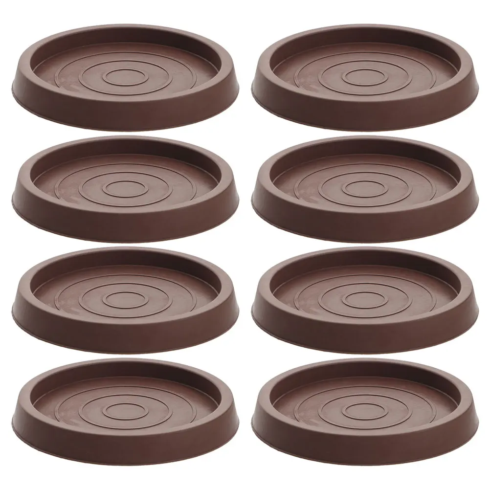 

8 pcs Furniture Coasters Cups Chair Sofa Table Leg Floor Protectors Rubber Non Slip Pads Anti Scratch Sturdy Durable Easy
