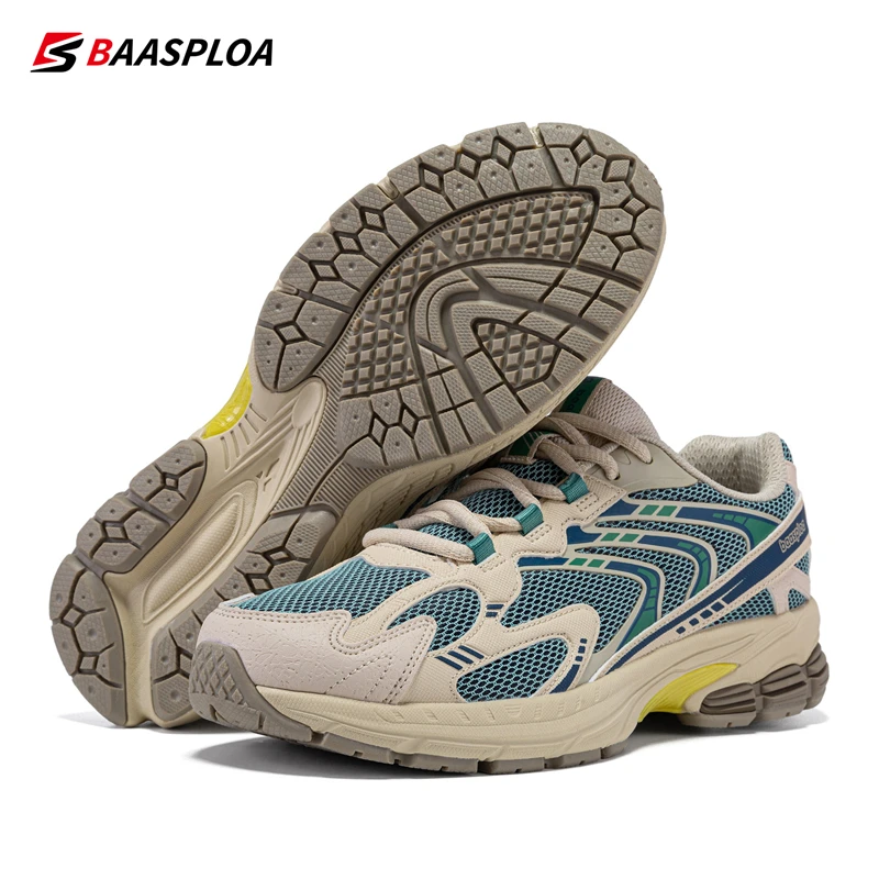 Męskie buty do biegania Bassploa trampki oddychające buty sportowe z siateczką dla mężczyzn lekka buty do chodzenia antypoślizgowa
