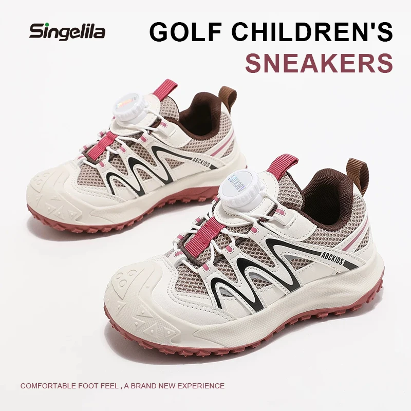 

Повседневные кроссовки для девочек в стиле гольф — новая модель 2025 года — детские спортивные кроссовки — походные кроссовки из сетчатого материала, кроссовки для бега с защитой большого пальца
