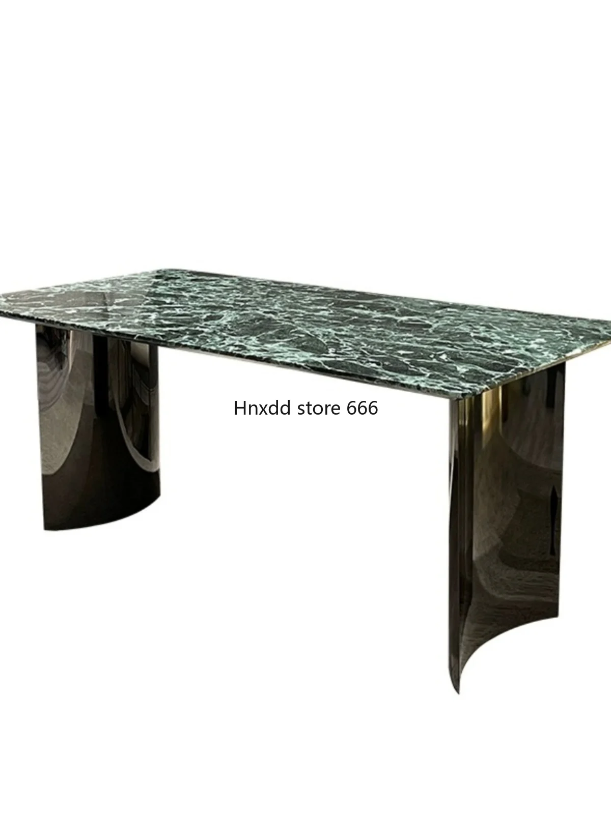 Italian light luxury high-end large flat-floor villa marble dining table