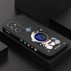 Astronaut Pattern Case For Samsung A17 A16 A07 A06 A54 A34 A24 A14 A04E A73 A53 A33 A23 A03 A72 A52 A32 A22 A15 A25 A35 A55 5G