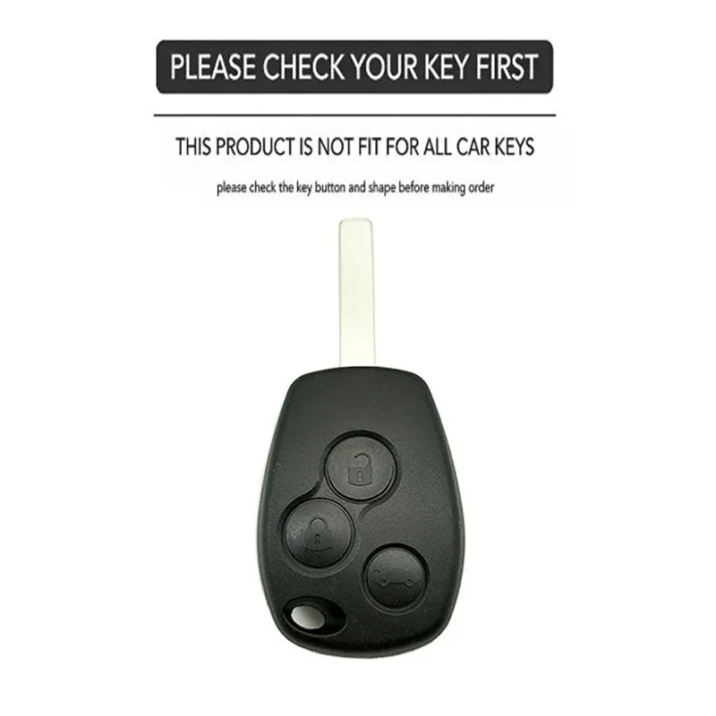 For Renault Car Case Keychain Key Holder for Trafic Sandero Clio 3 Logan Duster Lada Largus Nissan Almera Terrano Key Case Shell