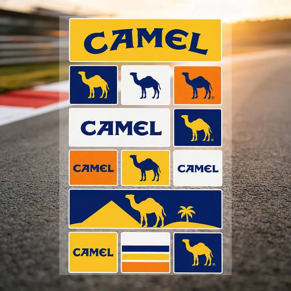 Poster C-cam-el All Purpose Reflective Waterproof Scratch Blocker Decal Car Bike Helmet Cup Refrigerator Decorative Stickers