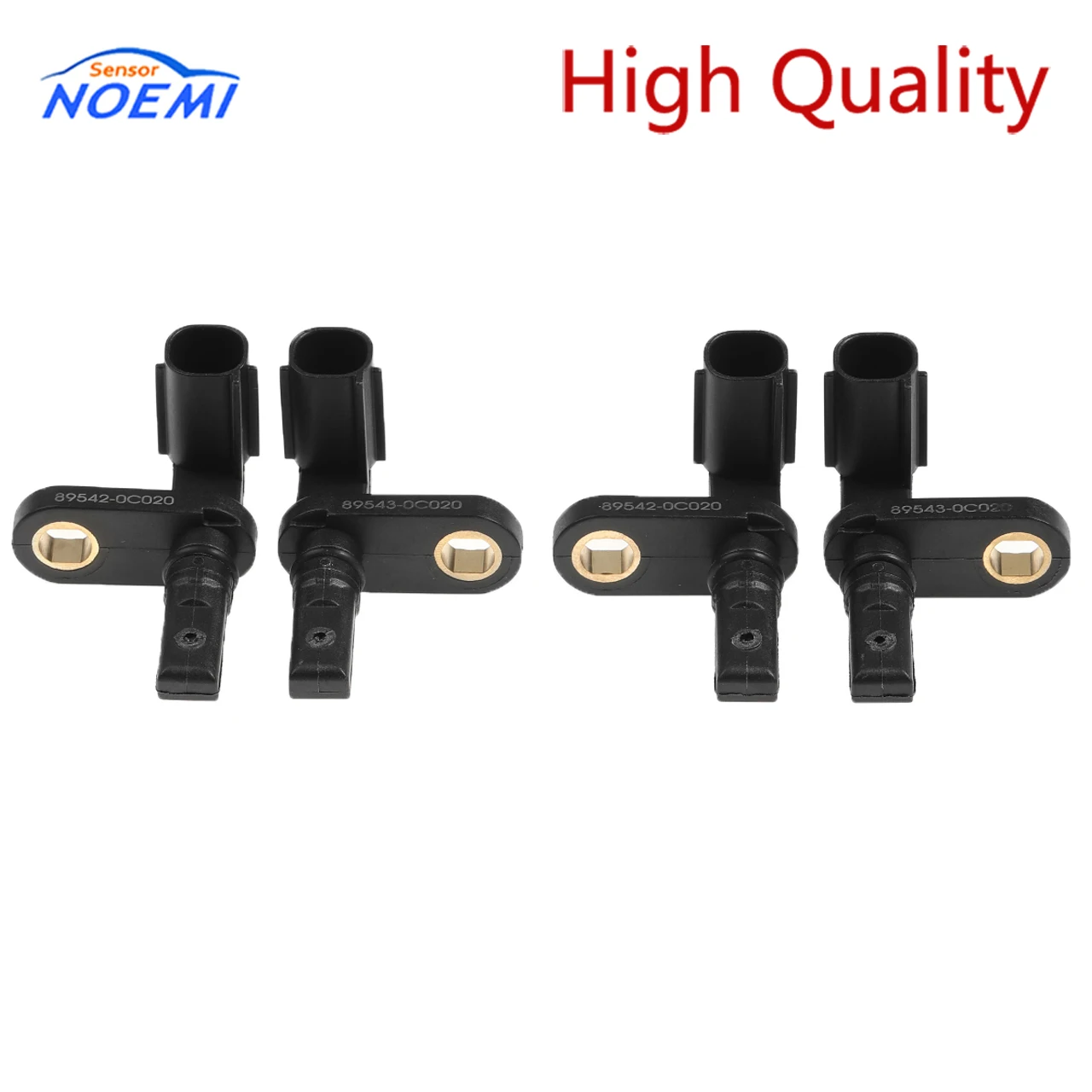 YAOPEI 89543-0C020 89542-0C020 Front Rear Wheel ABS Speed Sensor for Toyota Sequoia Tundra 895430C020 895420C020