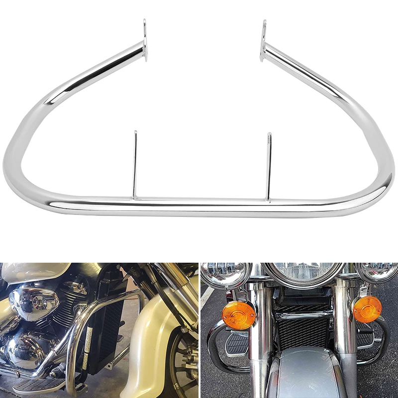 

New Motorcycle Chrome Highway Crash Bar Engine Guard Accessories For Suzuki Volusia VL 800 Boulevard C50 2001-2009 2010 2011