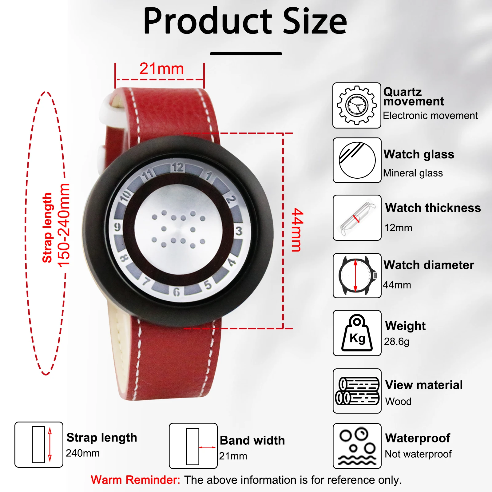 KityKiss couple bamboo wood electronic watch creative display time men and women wooden clock wedding best man brother Good gift