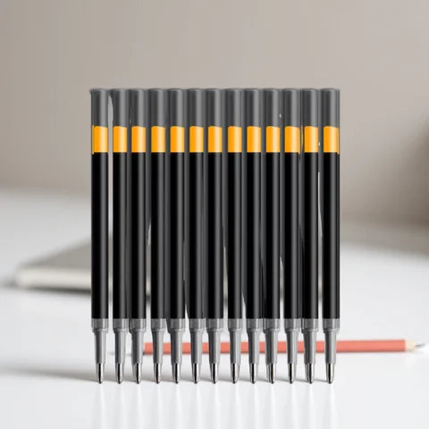 0.5mm Retractable Erasable Gel Pens Set with Refills Black Blue Gel Ink Built-in Eraser Office Supplies Exam Stationery Kit