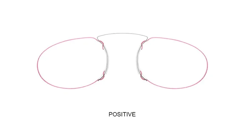 Randlose Schaumstoff-Lesebrille, Nasenclip auf Mini, für Männer und Frauen, Pince-Nez, tragbare Lupe, oval, mit Etui +1+1,5+2+2,5+3 – Detail 6
