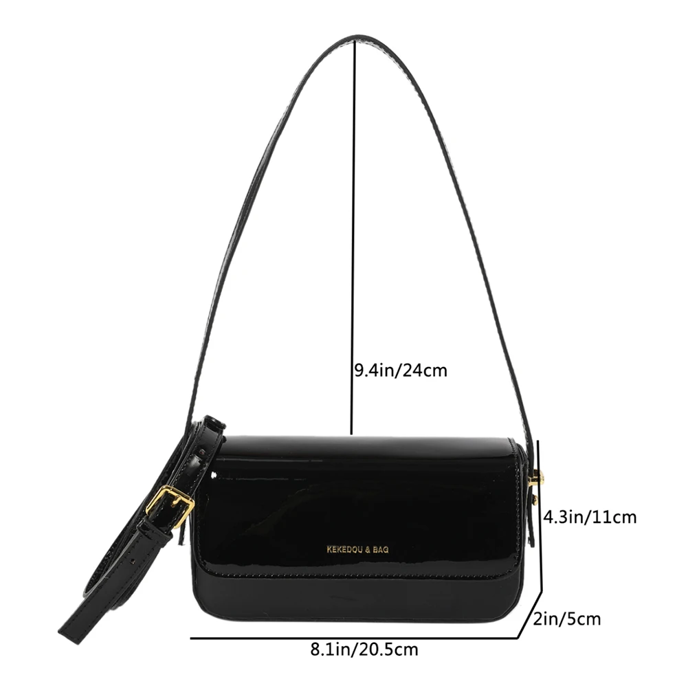 Exquisite Crossbody Bag Women PU Leather Small Squre Bag Korean Fashion Satchel Bag Solid Color Chic Single Shoulder Armpit Bag