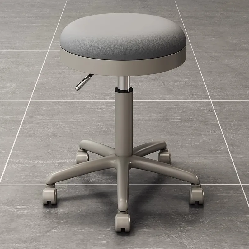 

Stool Rotating Lifting Backrest Big Work Chair Pulley Hair Salon Nail Art Barber Shop Household Round Chair