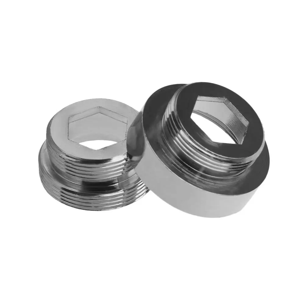 16/18/20/22/24/28/mm To 22mm With Gasket Tap Aerator Connector Outside Inside Thread Kitchen Bathroom Faucet Aerator Connector