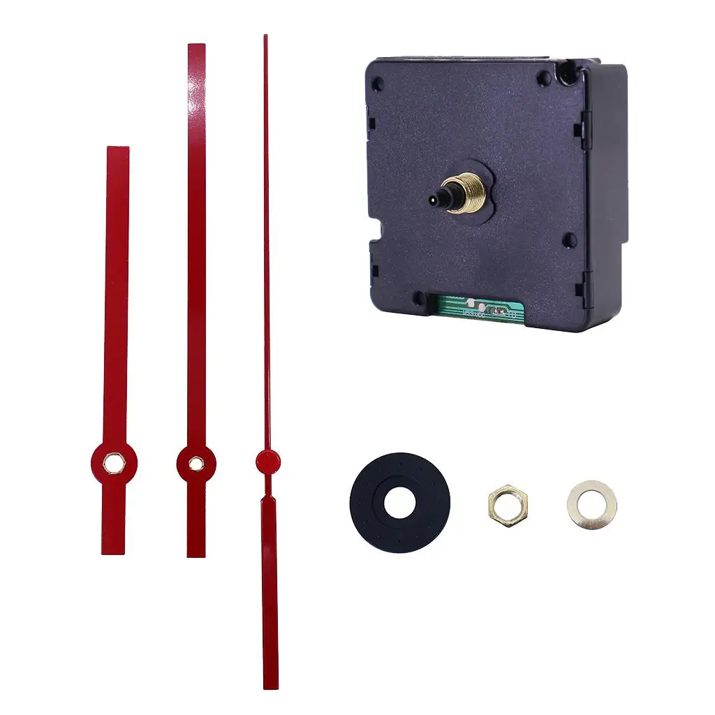 HD1688-14DCF Long Red Pointers Wall Clock Movement Mechanisms with HR9865 Clock for DIY Clock