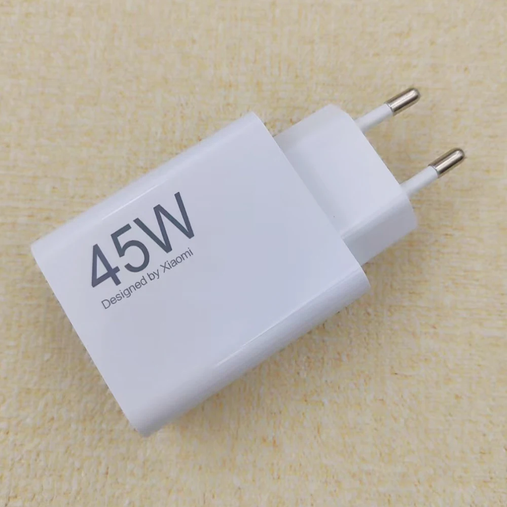 Original Xiaomi 45W Turbo Charger Fast Charge EU Adapter For Mi 10T POCO X3 NFC X4 GT M5S M6 Redmi K30 K40 Note 9 10 11 14 Pro - náhled 2