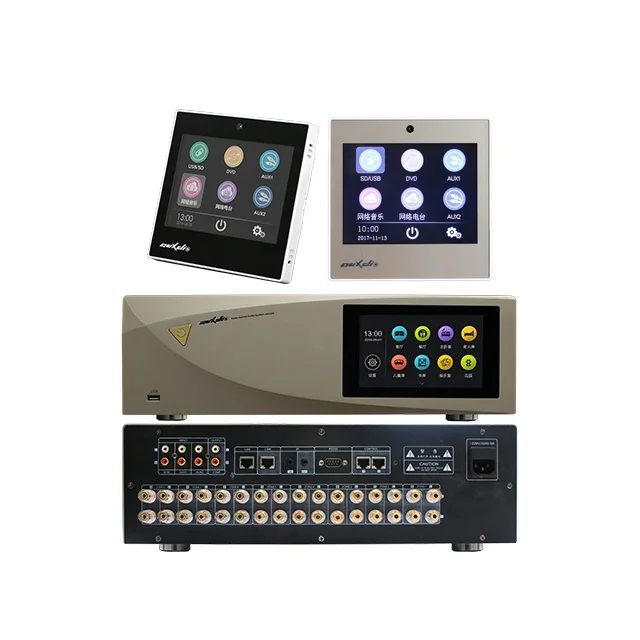 8 zones Infrared home central music controller host with Control Panel for Hotel/Apartment/Resort