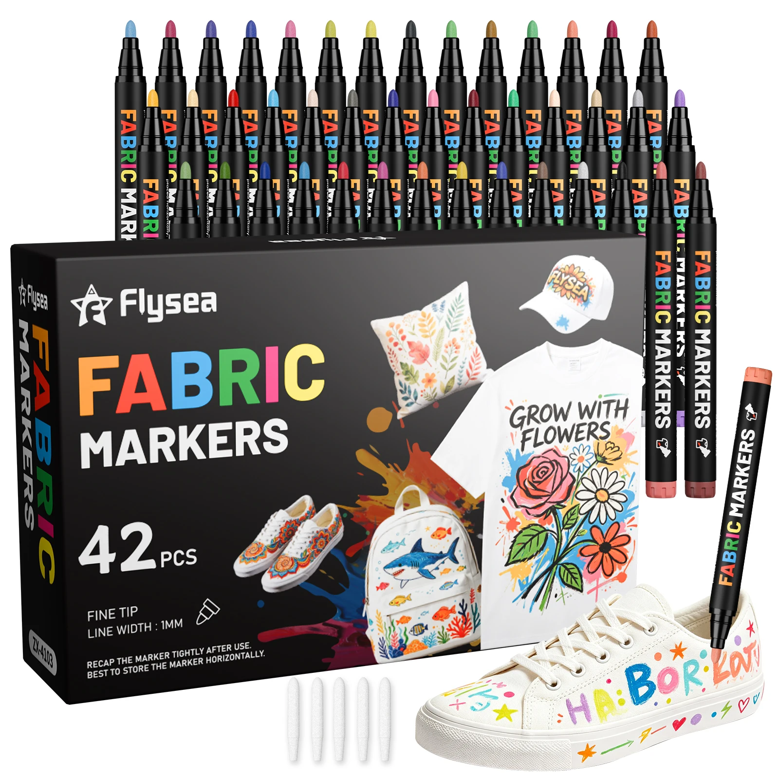 1 Piece of Fabric Painting Pen, Textile Fabric Marker Pen, DIY Fabric Graffiti Pen, Clothing Canvas Bag Shoe Hand-Painted Paint Pen, Washable Fabric Painting Pen, Handmade Creative Graffiti Tool Set
