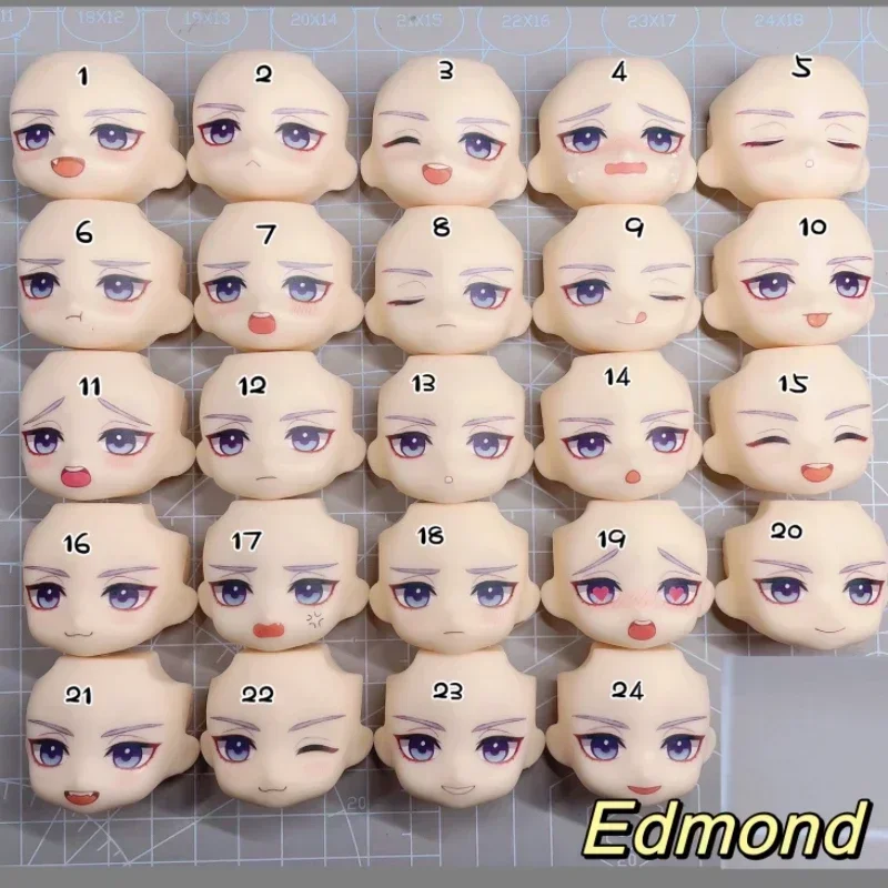 Nu Carnival Ob11 Doll Face Edmond Eiden Water Sticker Quincy Kuya Blade Yakumo Olivenie Faceplate Anime Game Cosplay Doll