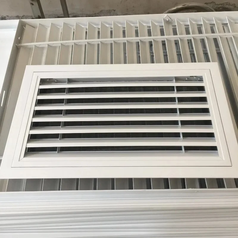 Aluminum vents, hospital restaurant ventilation system, wall-mounted HVAC equipment, non-standard dimensions, drawing design