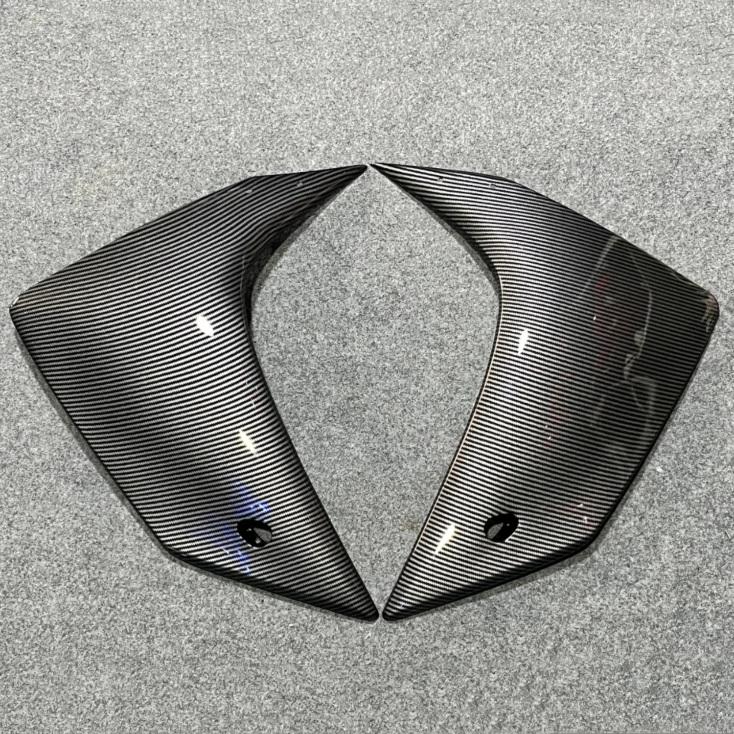 

For Yamaha YZF-R1 2007-2008 Motorcycle Tank Side Panel Fairing ABS Plastic Body Kit Carbon Fiber Look