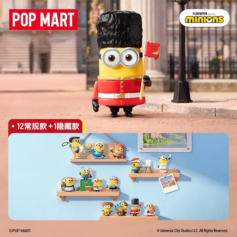 

Popmart Minions Bello World Series слепая коробка фигурки модная игрушка аниме сбор настольная модель из ПВХ орнамент загадочная коробка игрушка в подарок