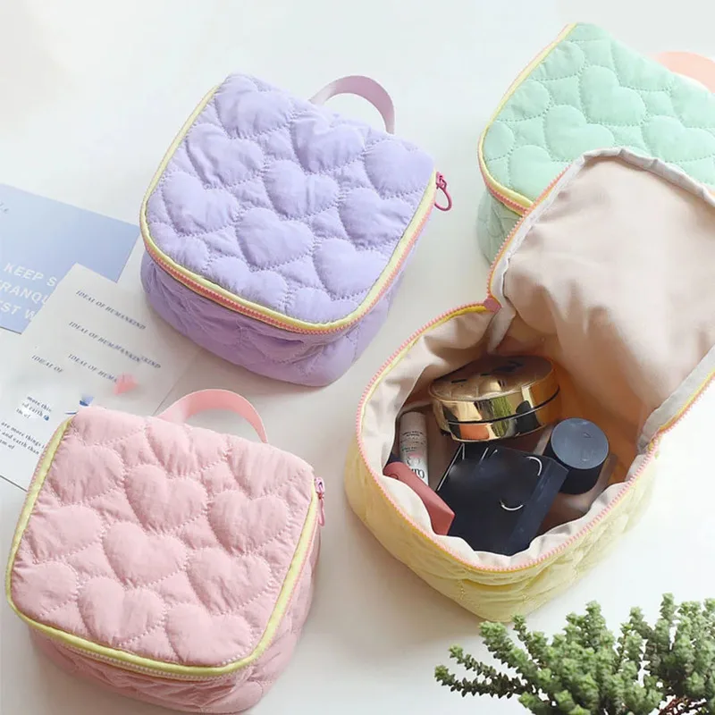 Корейская версия, милая косметичка Love, большая вместительная портативная дорожная сумка, сумка для мытья