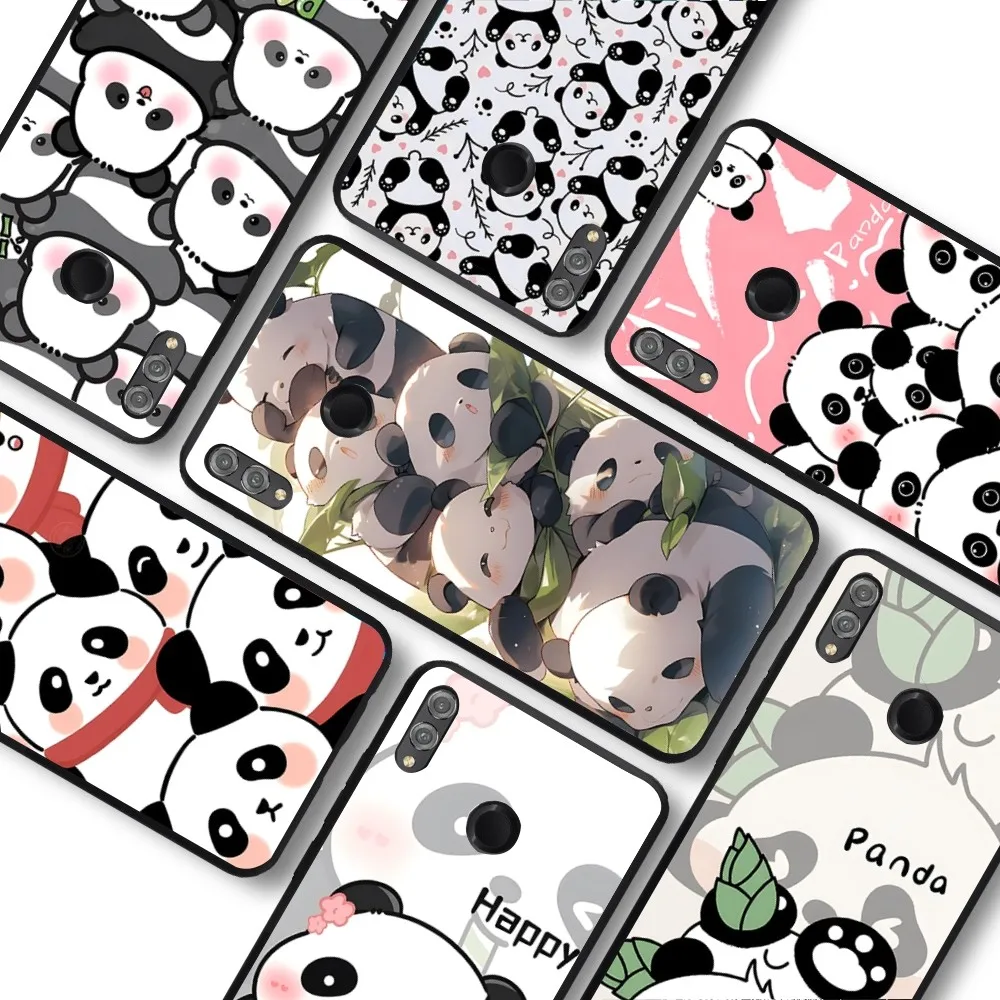 Cartoon Cute Panda iphone case For Huawei Honor 10 lite 9 20 7A pro 9X pro 30 pro 50 pro 60 pro 70 pro plus