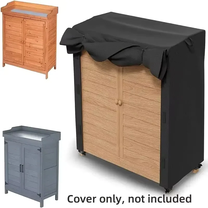 1pc Outdoor Storage Cabinet Cover, Made of Oxford Cloth, Suitable for Use in Yard Gardens(Cover Only)