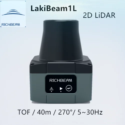 

RICHBEAM LakiBeam1L laser radar 40m 5-30Hz Industry-grade 2D LiDAR sensor for mapping and AGV obstacle avoidance