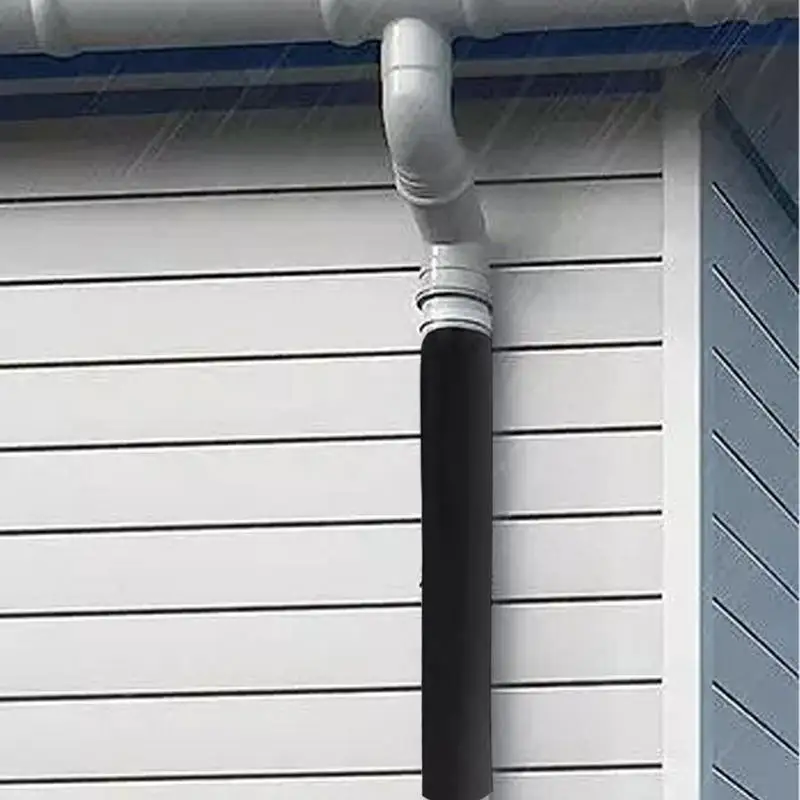 고무 파이프 블랙 방수 파이프라인 거치대 파이프, 단열 폼 관형 보호 슬리브 튜브 보호대, 1.8M, 1 개