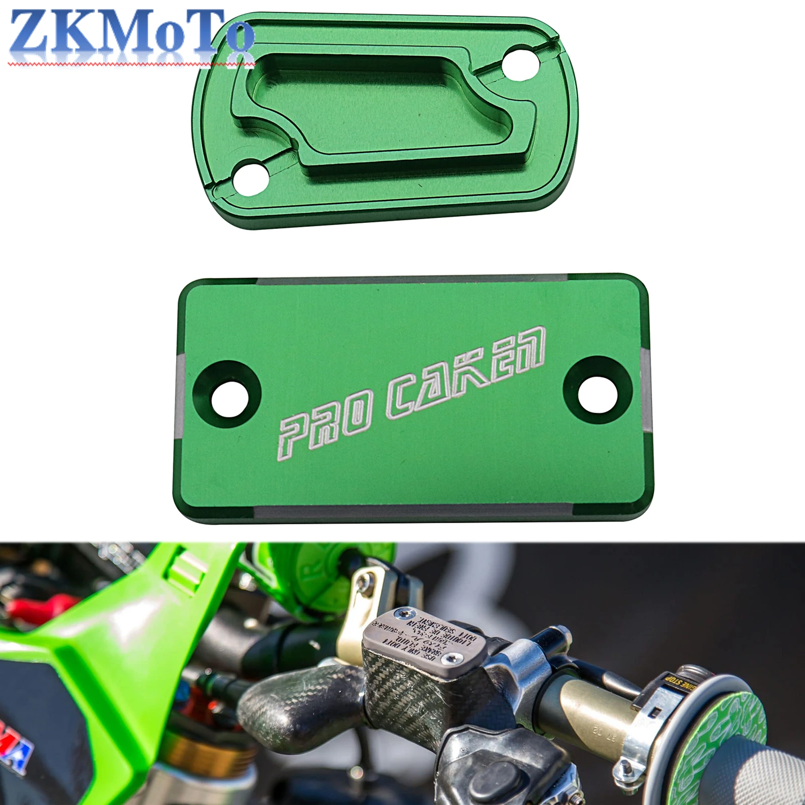 Motorcycle CNC Brake Up and Down Pump Protection Cover For KAWASAKI KX125 KX250 KX250 KX450F KX250F 2003-2018