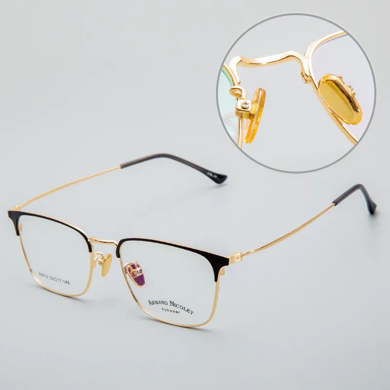 TGCYEYO New Arrival Fashion Alloy Spectacle Men's Business Eyeglass Frames Ultra-light Full Rim Optical Prescription Eyewear