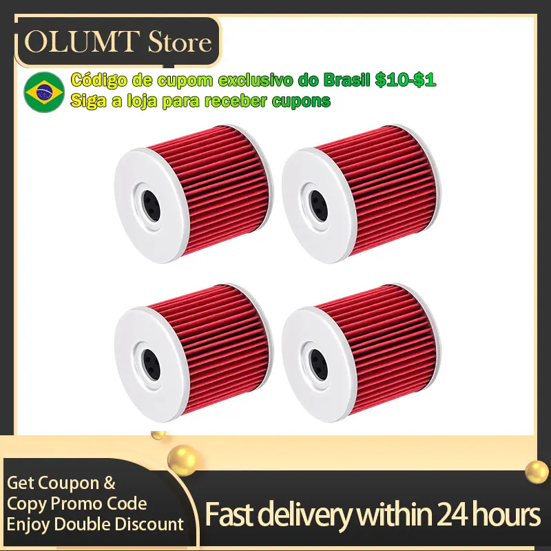 1/2/3/4Pcs Filtro de óleo para motocicleta para Hyosung GT650 Comet GT650R GT650S GV650 Aquila Avitar ST7 14-0681 0712-0138 550-0681 982090