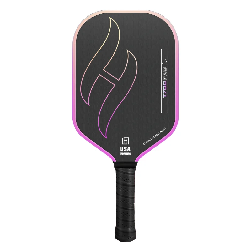 T700 Raw Carbon Fiber Pickleball Paddle 16mm Thermoformed Honeycomb Core Professional Training Tournament Racket USA Standard