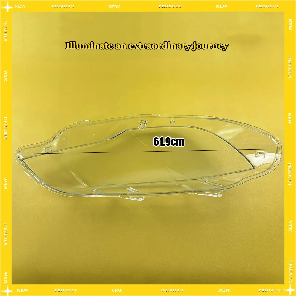 سيارة استبدال الجبهة زجاج عدسة غطاء مصباح قذيفة لسيارات BMW X6 E71 2008-2014 حافظة خفيفة شفافة غطاء المصباح #5