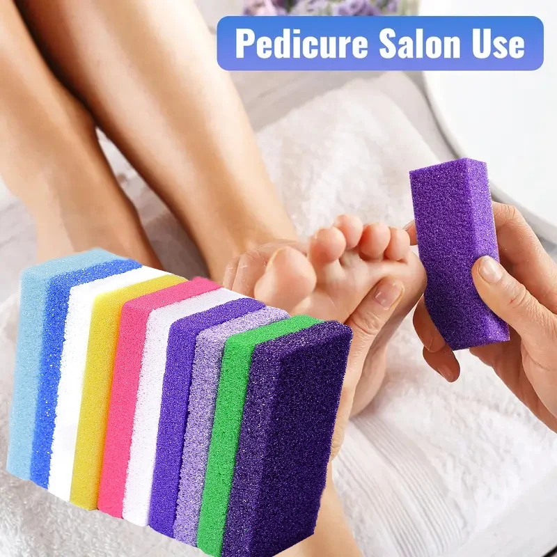 1/2/5pc Foot Float Pumice Stone Feet Scrubber Dead Skin Remover Disposable Foot Purple Pumice Sponge Callus Remove Pedicure Tool