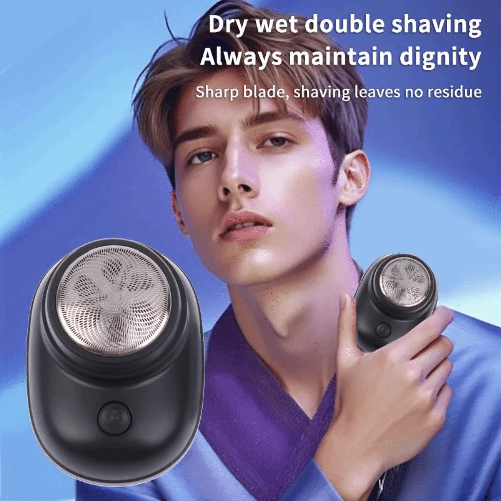 new Mini Electric Travel Shaver USB Rechargeable Washable Pocket Size Shaver Waterproof Rechargeable Shaver Men