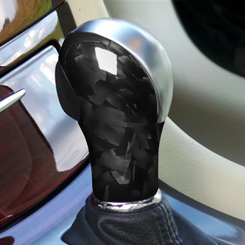 General Forged Carbon fiber Car interior gear shift head decorative cover For Infiniti G35 G25 G37 Q40 FX35 FX37 FX50 QX70 QX56