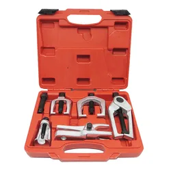 5 In 1 Front End Service Tool Kit Ball Joint Tie Rod Pitman Arm Puller Removers Press Type Ball Joint Separator Car Repair Tools