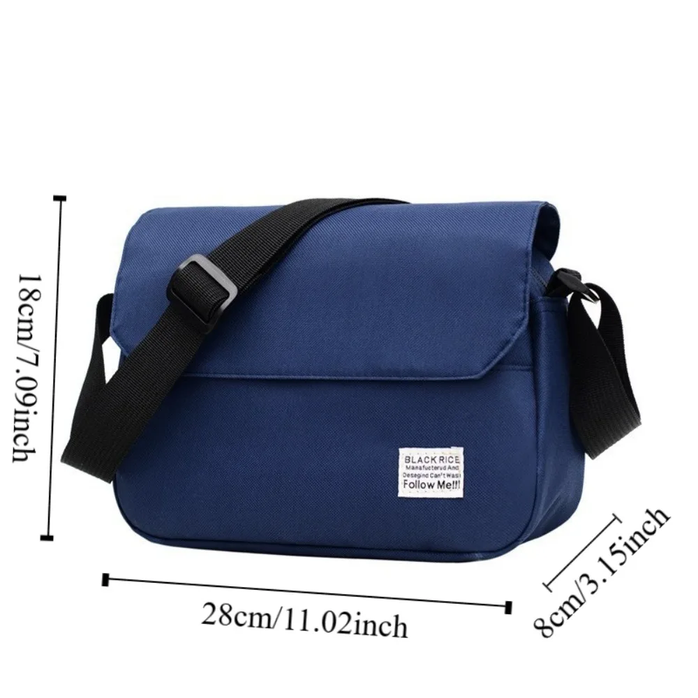 Sac à Bandoulière en Toile pour Homme, Fermeture Éclair, Lettre, Pack de Rangement, Grande Capacité, Rétro, à la Mode, pour l'Extérieur