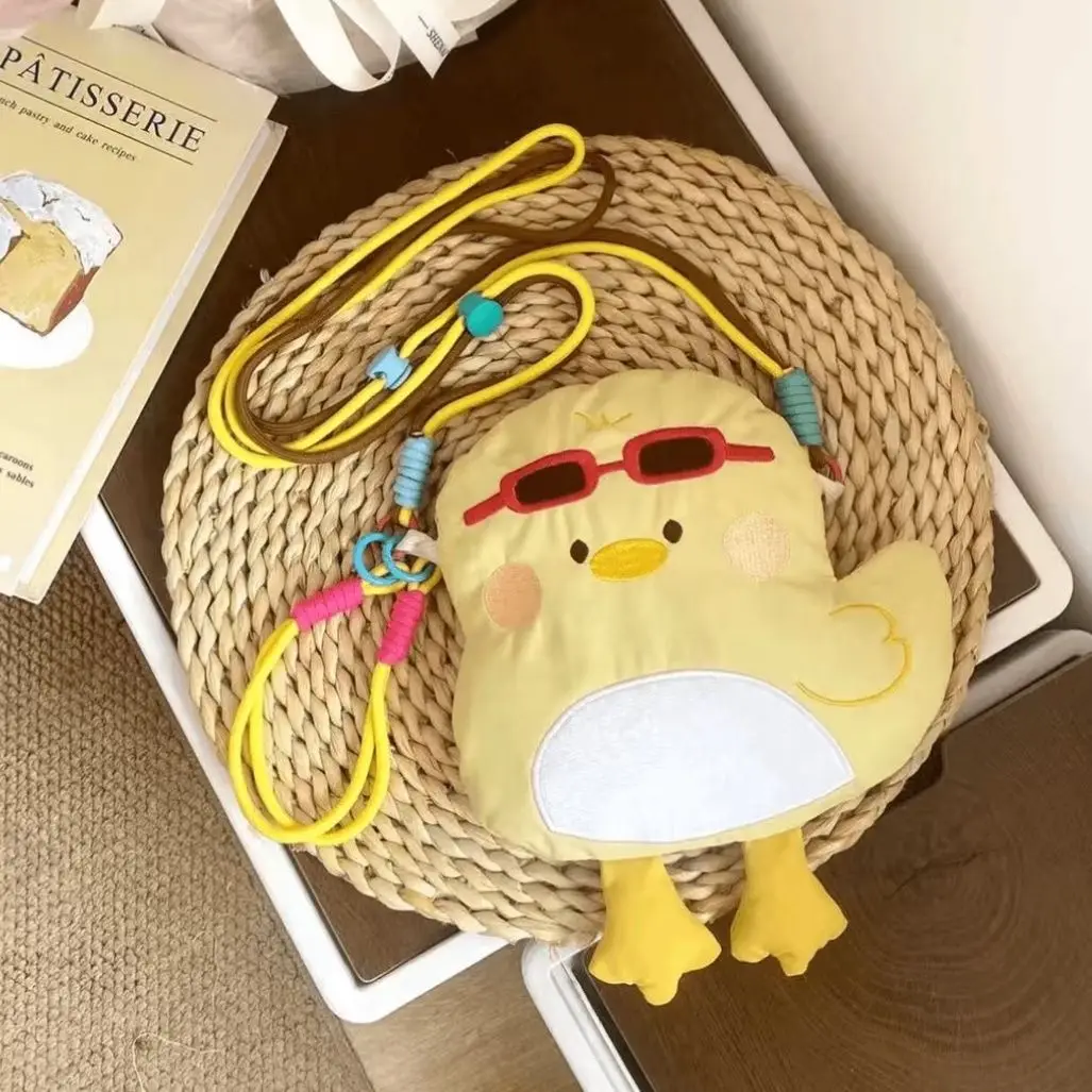 Cute  Dyeing Color Mobile Phone Bag Lightweight Nylon Crossbody Bag for Teen Girls And Boys Fashionable Korean Style view 3