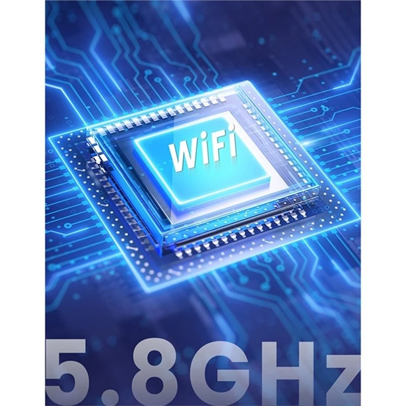 Mini 2-in-1 Wireless CarPlay Android Auto Adapter for Factory Wired Cars with 5.8GHz WiFi Bluetooth 5.2 Plug and Play