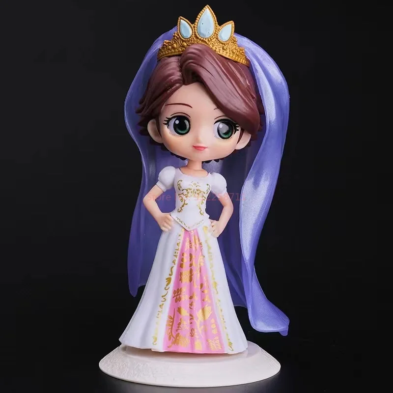 Disney Matrimonio Principessa Bellezza Biancaneve Ariel Cenerentola Sposa Modello Decorazione desktop animata Action figure a mano