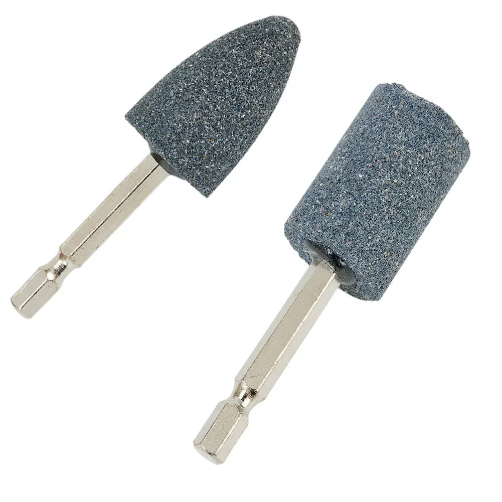 Аксессуары, шлифовальная головка, шестигранный хвостовик, заточка, 1 шт., коричневый корундовый конус, шлифовальный круг, портативная головка