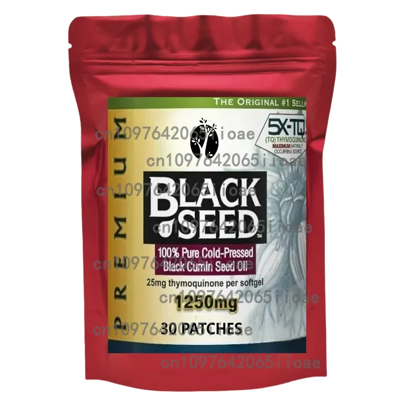 

High Quality Black Seed Oil - Helpful for Digestive Health, Immune Support, and Brain Function -30 PATCHES