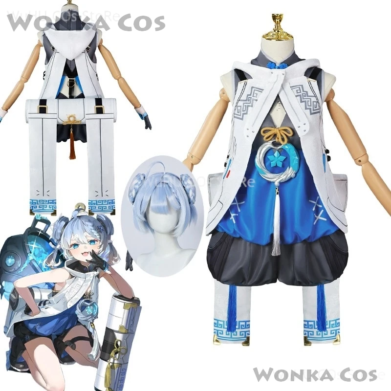 Game Wuthering Waves Cosplay Youhu Cosplay Costume Suits Dress Wig Women Party Role Play Outfits Halloween Dress Uniform