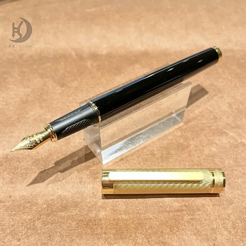 155 Luxuriöser Kugelschreiber im klassischen Design mit Konverter aus Metall, ideal für Journaling und Kalligraphie, sanftes Schreiben – Detail 4