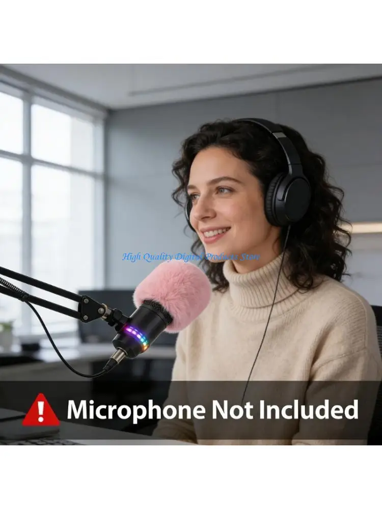 

U2JE Thick Microphones Windscreen Cover For AM8 Improved Sound Live Broadcasts