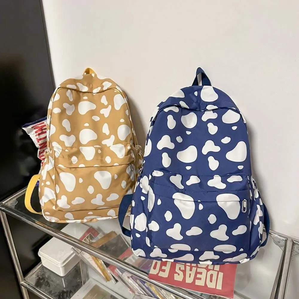 Fashion Students Backpack Girls Boys Large Capacity Casual Bag Burden Reduction Versatile Printed Women Shoulder Bag Unisex