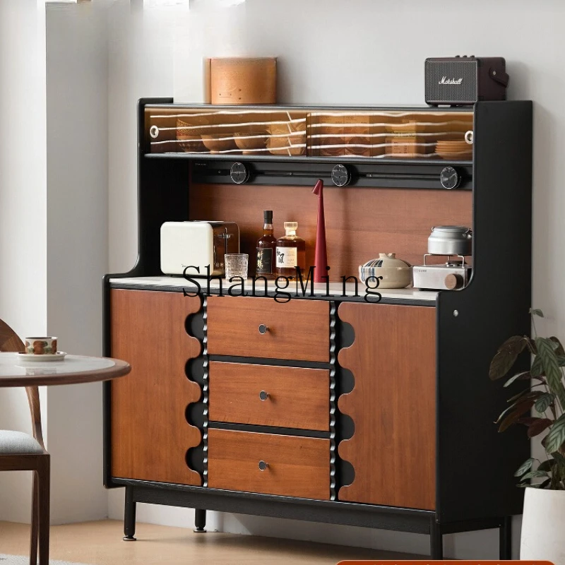

SM high-end solid wood dining side cabinet against the wall storage coffee storage multi-functional tea cabinet