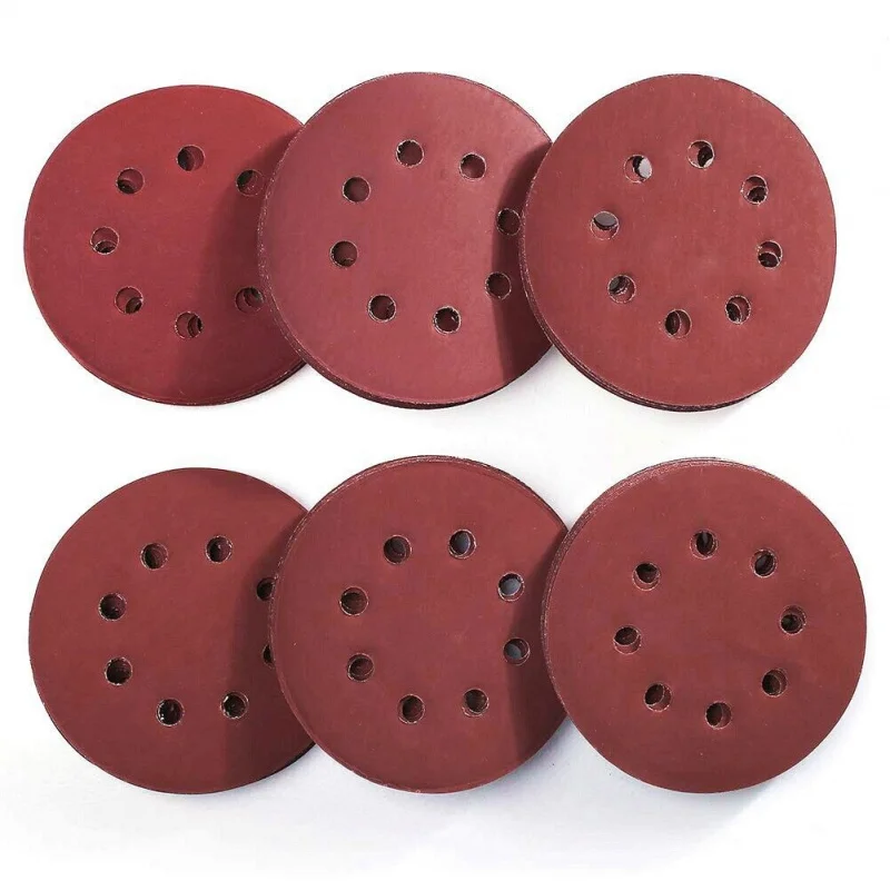 60pcs-set 30sets-carton 5-Inch Sanding Discs 240-1000 Grit Hook Loop 8-Hole Orbital Sander Paper Pad Abrasive Tools Category